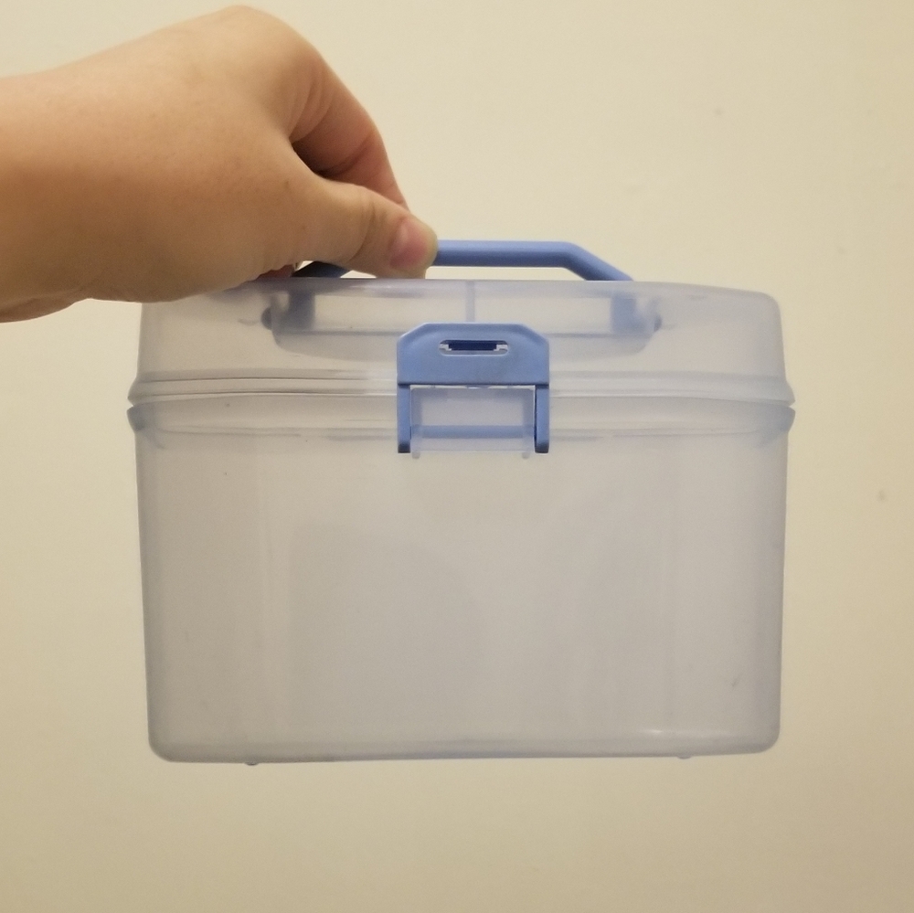 Small top handle storage box